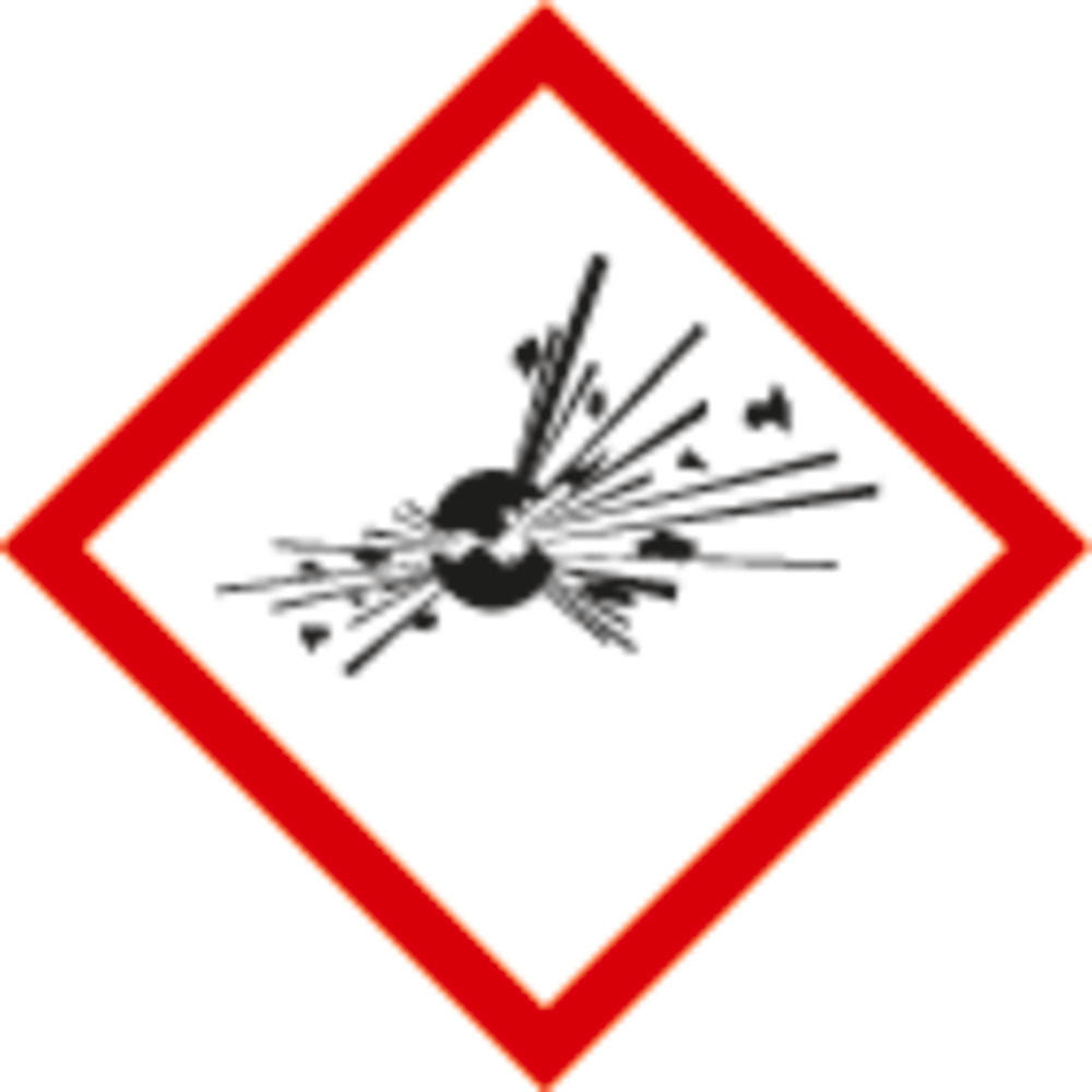 DENIOS GHS 01 Nalepnica Eksplozija 193030W
