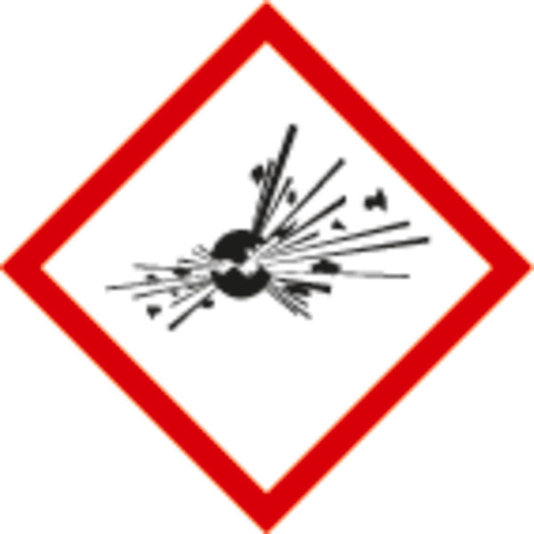 DENIOS GHS 01 Nalepnica Eksplozija 193030W
