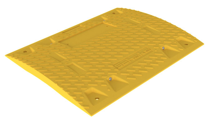 Saobraćajna Prepreka DENIOS 320338W 500 x 400 x 30 mm Žuta Reciklirani PVC Srednji Deo