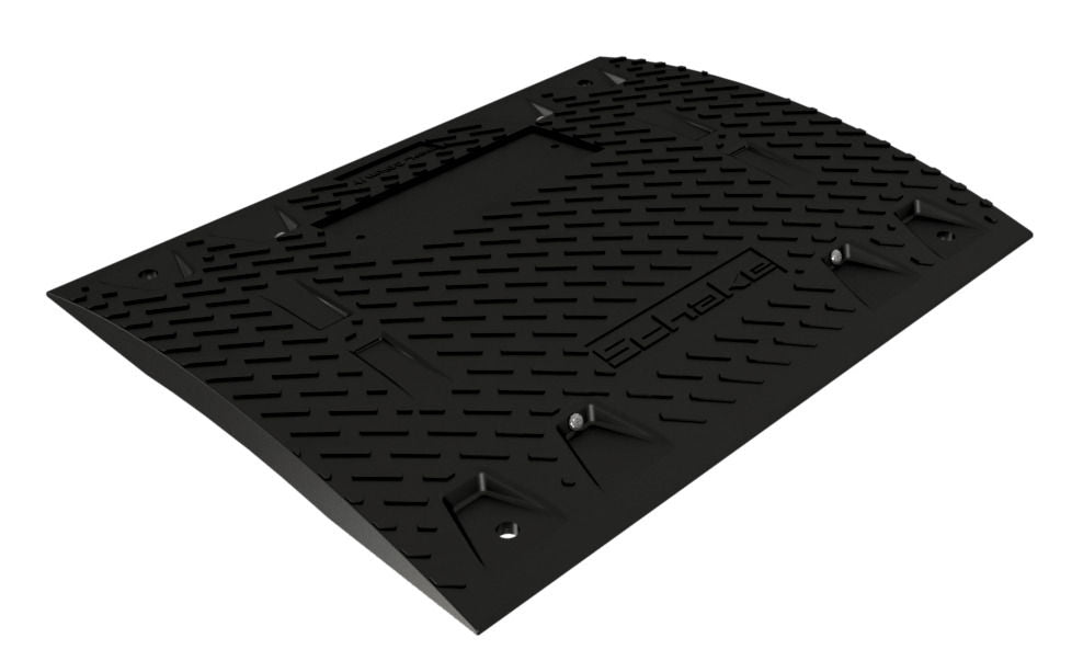 Saobraćajna Prepreka DENIOS 320336W 500 x 400 x 30 mm Crna Reciklirani PVC sa Reflektorima