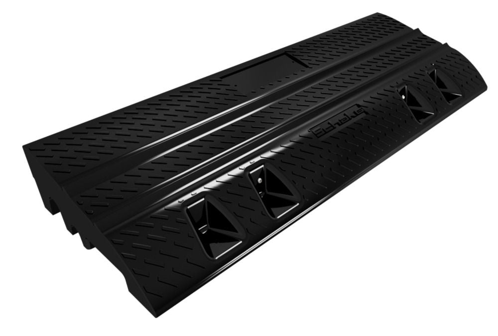 Bordsteinrampe DENIOS 320375W 1000 x 335 x 120 mm Crna Reciklirani PVC Središnji Deo