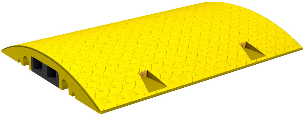 Kablovski most DENIOS 320383W 800 x 600 x 80 mm Žuti Reciklirani PVC 6 Kanala