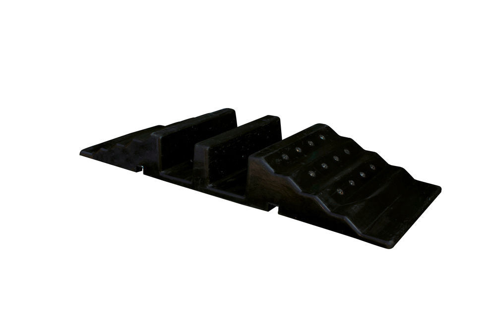 Kablovski most DENIOS 320384W 850 x 300 x 90 mm Crni Reciklirani PVC 2 Kanala