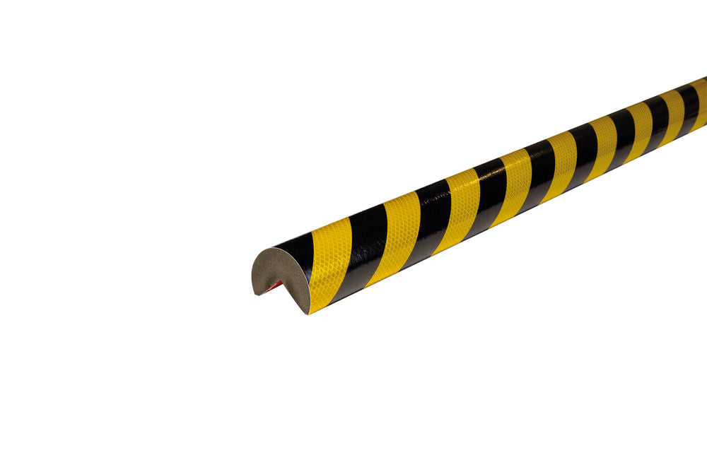 Samolepljivi Ugaoni Štitnik Knuffi Tip A+ Crno-Žuti 60 x 35 mm 1 m 321350W