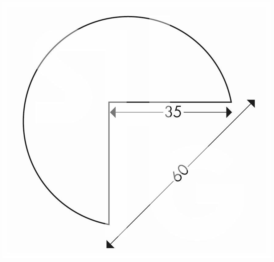 Samolepljivi Ugaoni Štitnik Knuffi Tip A+ Crveno-Beli 60 x 35 mm 1 m 321351W