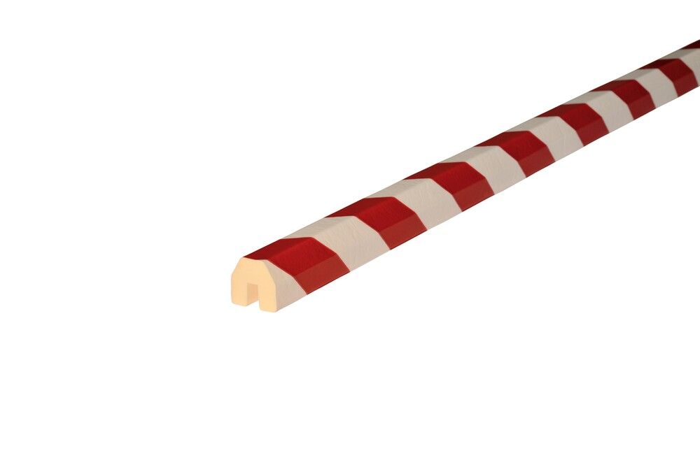 Zaštitni Profil za Kantu Knuffi Tip B+ za Naticanje Crveno-Beli 40 x 36 mm 5 m 321377W