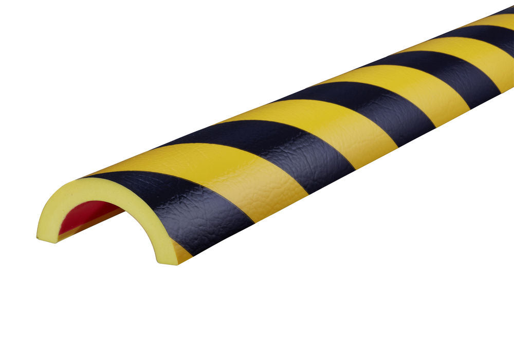 Samolepljivi Zaštitni Profil za Cevi Knuffi Tip R50 Žuto-Crni 70 x 1000 mm 321453W