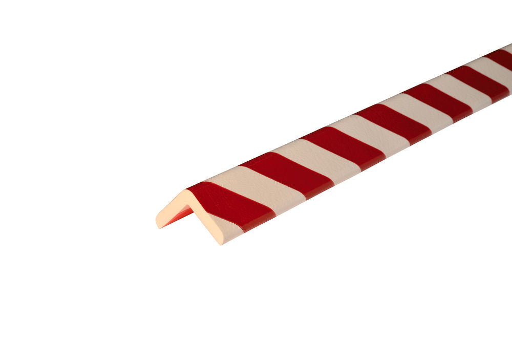 Samolepljivi Zaštitni Profil Knuffi Tip H+ Crveno-Beli 60 x 48 mm 1 m 321442W