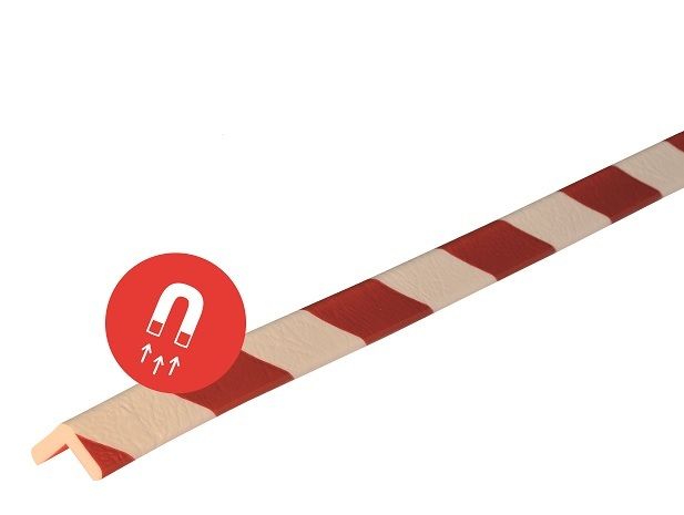 Magnetni Ugaoni Štitnik Knuffi Tip E Crveno-Beli 26 x 19 mm 1 m 321423W