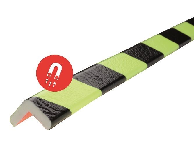 Magnetni Ugaoni Štitnik Knuffi Tip E Dnevno-Fluorescentni Žuto-Crni 26 x 19 mm 1 m 321410W