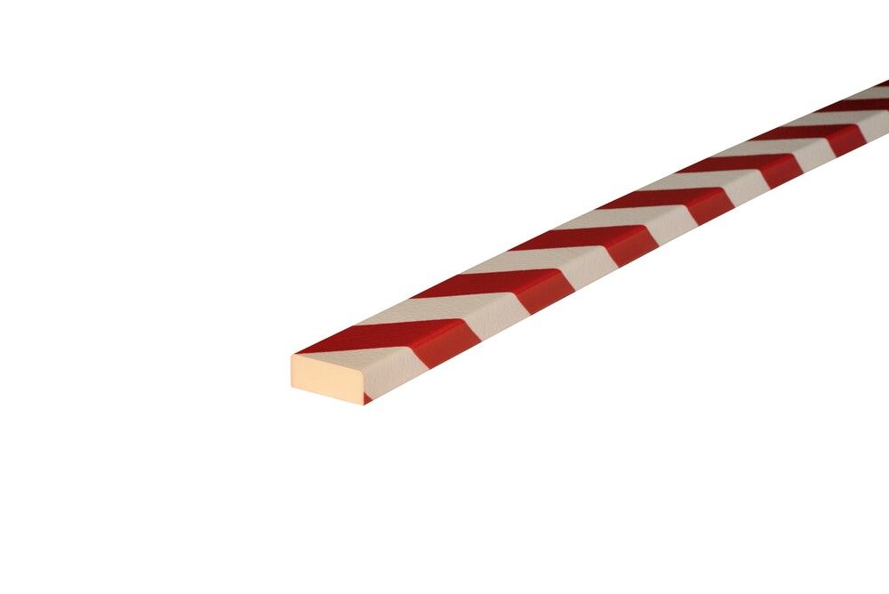 Samolepljivi Zaštitni Profil za Površine Knuffi Tip S Crveno-Beli 75 x 20 mm 1 m 321457W