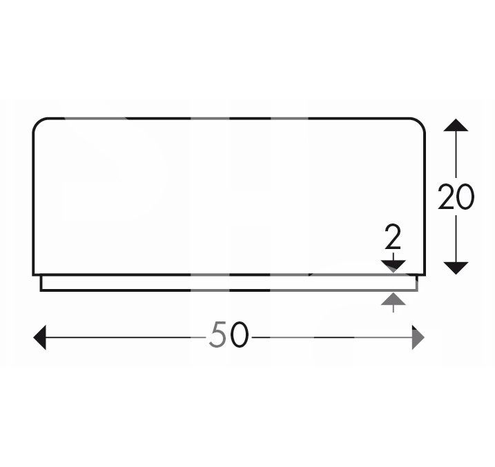 Samolepljivi Zaštitni Profil Za Površine Knuffi Tip D Žuto-Crni 50 x 20 mm 50 m 321406W