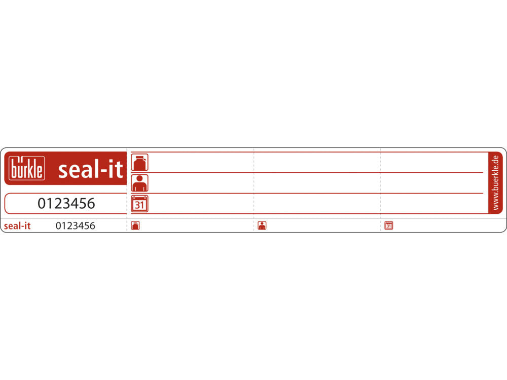Bezbednosna Nalepnica seal-it 1 Rola sa 500 Etiketa Srebrna Bürkle 322570W