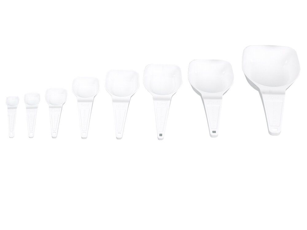 Set od 8 mernih kašika 0.5-50 ml pakovanje 5 komada Bürkle 322662W
