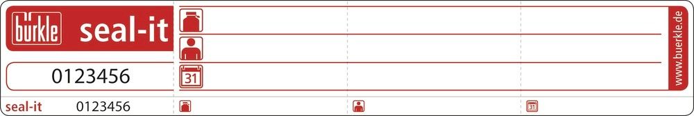 Bezbednosna Nalepnica seal-it 1 Rola sa 500 Etiketa Srebrna Bürkle 322570W