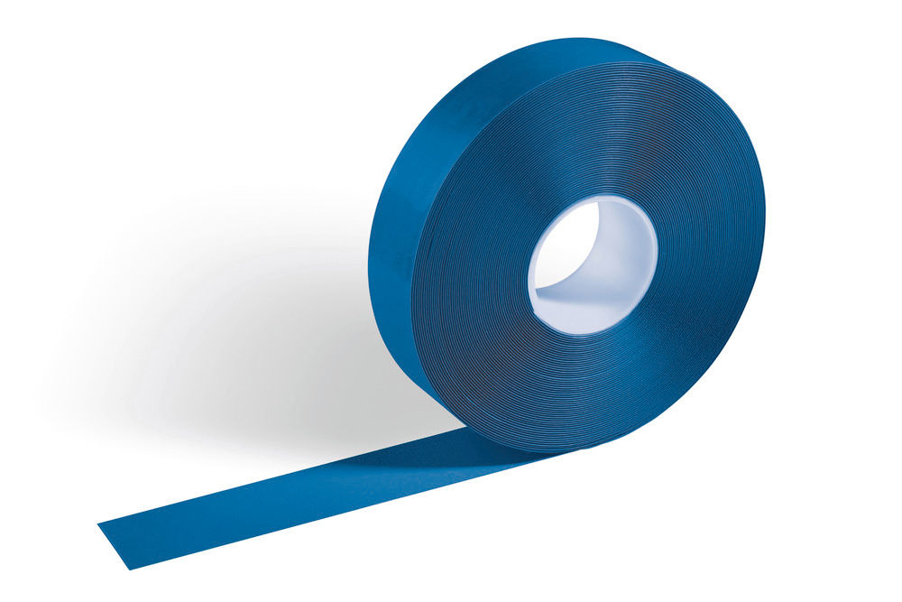 Traka za označavanje poda DENIOS DURALINE®STRONG plava 50 mm x 30 m 325587W