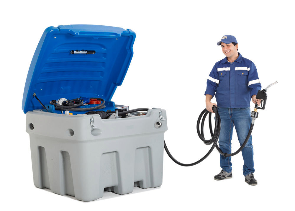 Mobilna Kombinovana Stanica za Dizel i AdBlue PolyMove 910+95 Litara sa Pumpom 24 V 85 l/min DENIOS 319183W