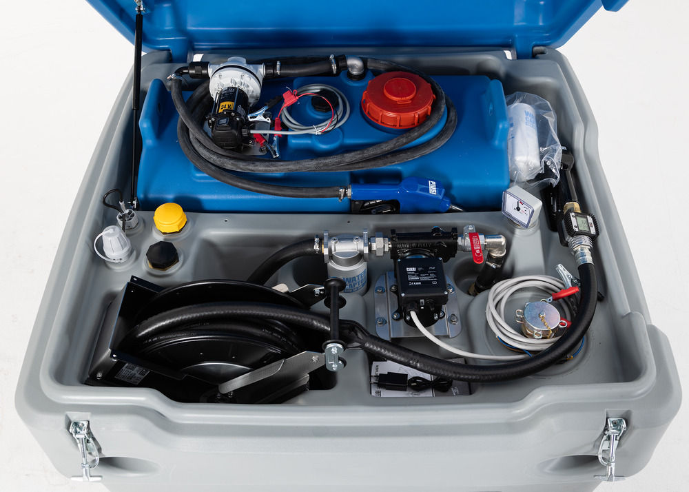 Mobilna Kombinovana Stanica za Dizel i AdBlue PolyMove 910+95 Litara sa Pumpom 24 V 85 l/min DENIOS 319183W