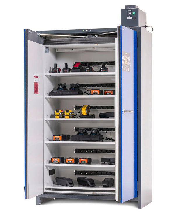 asecos Čelik SmartStore Pro-Connect Ormar za Punjenje 330662W 6 Polica Plava