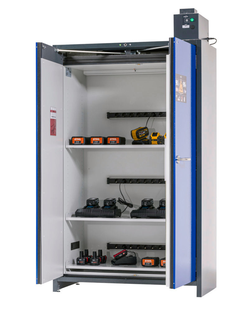 asecos Čelik SmartStore-Pro Ormar za Punjenje Akumulatora 327438W 3 Police Antracit