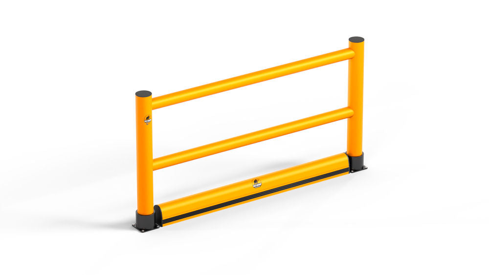 Podna barijera Rack Mammut® HDPE žuto-crna 1700 x 130 x 160 mm 326693W