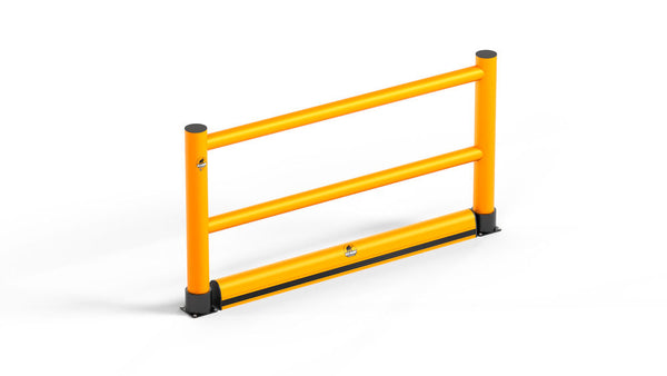 Podna barijera Rack Mammut® HDPE žuto-crna 1700 x 130 x 160 mm 326693W