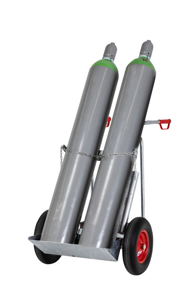 Denios Čelična Kolica Za Gasne Boce 2 Boce 50 L 250 Mm