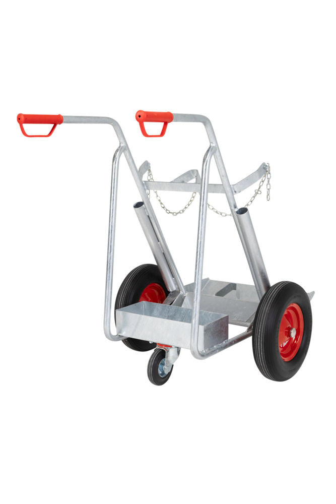 Denios Čelična Kolica Za Gasne Boce 2 Boce 50 L 250 Mm