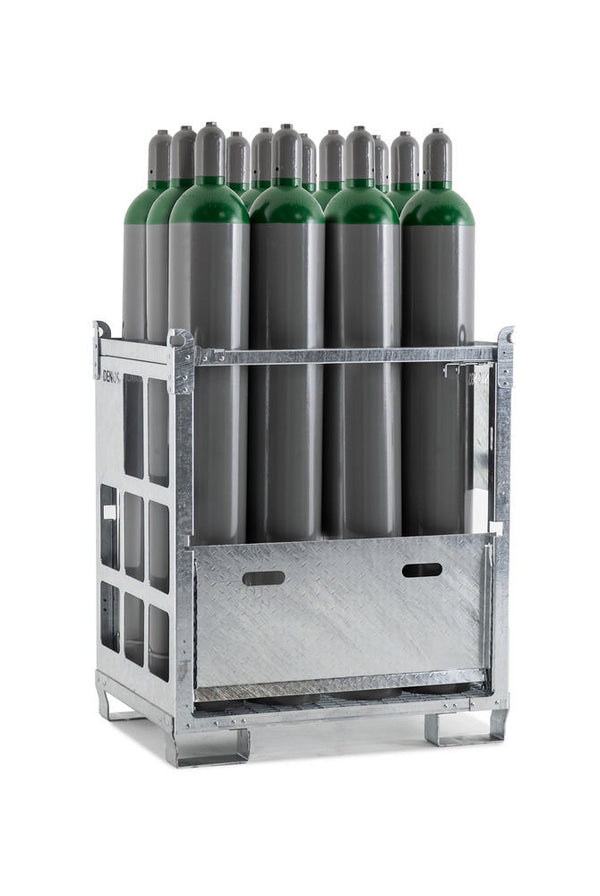 Denios Čelična Paleta Za Gasne Boce 12 Kom 230 Mm
