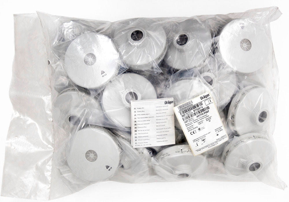 Dräger Partikelfilter P3 R Standard-Rundgewinde RA za Maske X-plore 4000/6000 25 Komada