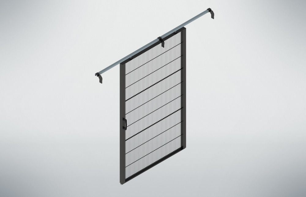 Mašinska Zaštitna Klizna Vrata Clever Protect 1100 x 2000 mm Crna DENIOS 328490W