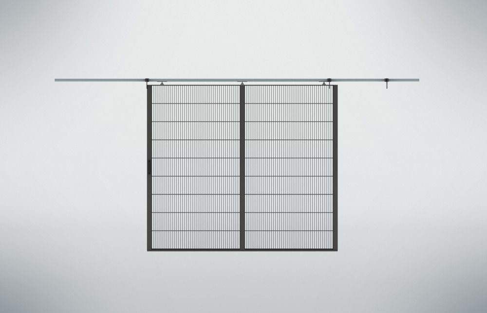 Mašinski Zaštitna Klizna Vrata Clever Protect 2000 x 2000 mm Crna DENIOS 328489W