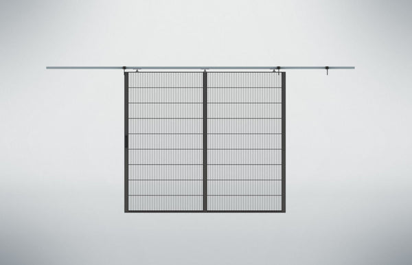 Mašinski Zaštitna Klizna Vrata Clever Protect 2000 x 2000 mm Crna DENIOS 328489W