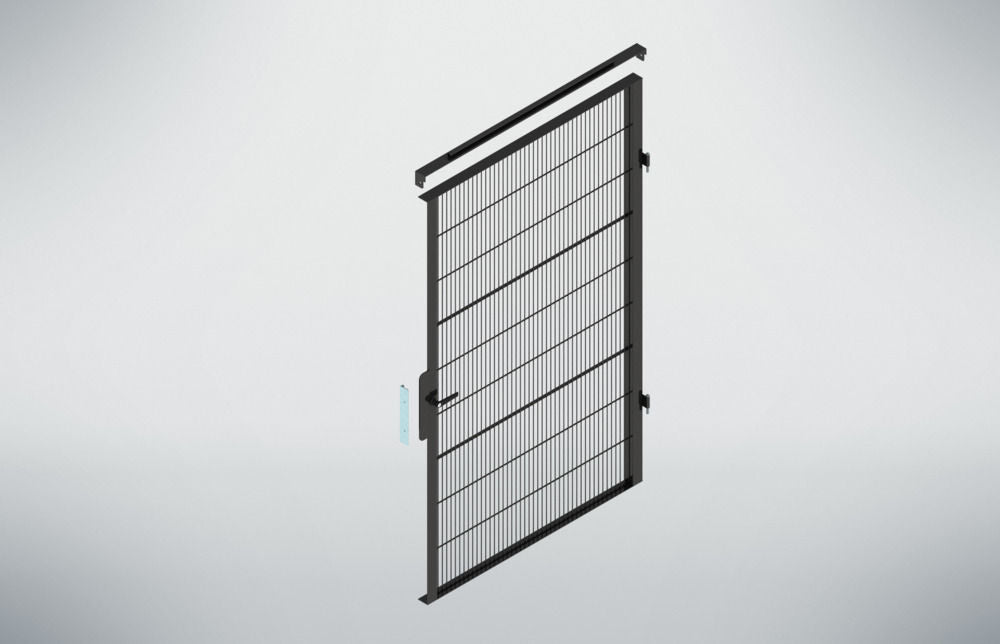 Mašinski Zaštitni Element Vrata Clever Protect-V1 1200 x 2000 mm Crni DENIOS 328487W