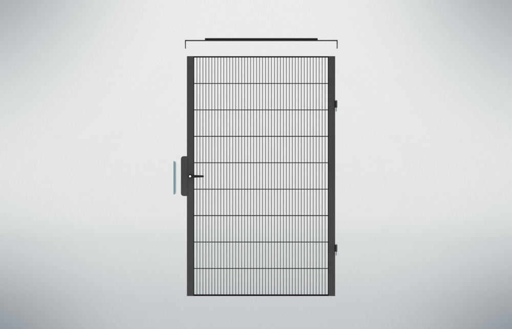 Mašinski Zaštitni Element Vrata Clever Protect-V1 1200 x 2000 mm Crni DENIOS 328487W