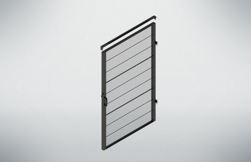 Mašinski Zaštitni Element Vrata Clever Protect 1200 x 2000 mm Crni DENIOS 328486W