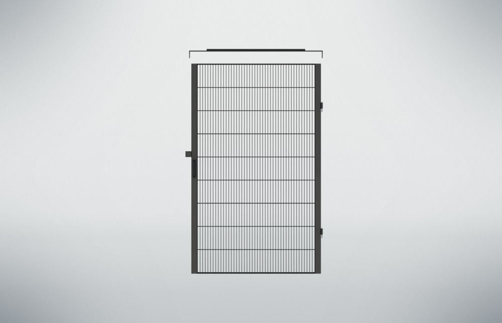 Mašinski Zaštitni Element Vrata Clever Protect 1200 x 2000 mm Crni DENIOS 328486W