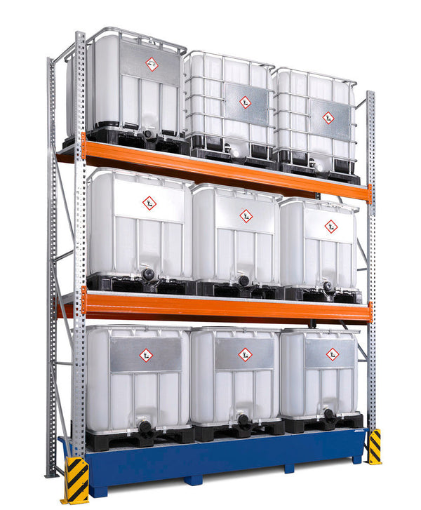 Regal Za Opasne Materije DENIOS 305418W Osnovno Polje 3 Lagerebene 3500x1300x4400mm