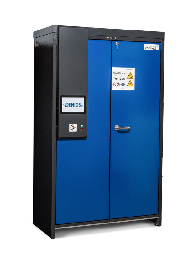 asecos Čelik SmartStore-Pro Ormar za Punjenje Litijum-Jonskih Baterija 330714W 6 Polica Plava