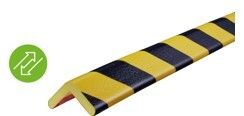 Samolepljivi Ugaoni Štitnik Knuffi Tip H Žuto-Crni 45 x 35 mm 1 m 321486W