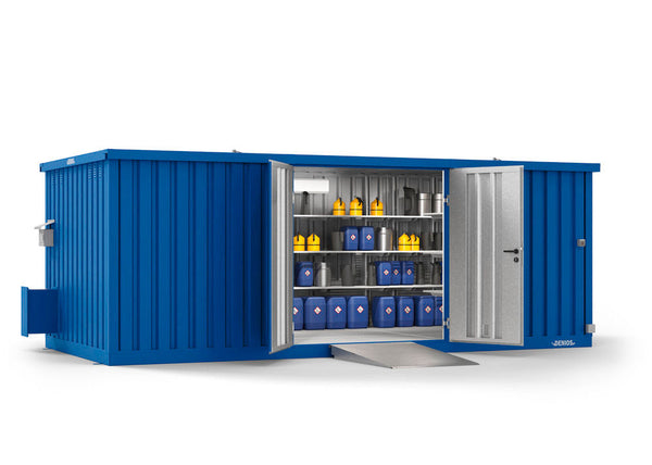 DENIOS Lakirani Čelik Gefahrstofflager WHG 360 1770l Kapaciteta Blau