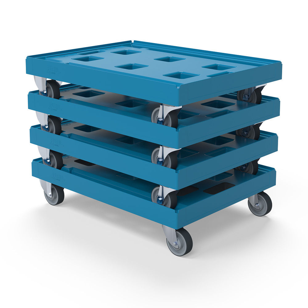 DENIOS Transportna Kolica za Euro Kutije 610 x 810 x 183 mm 266113W