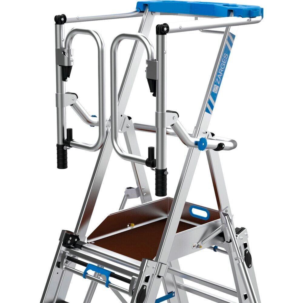 ZARGES Aluminijumske Merdevine sa Platformom ZAP Masterflex Plus S 5 Stepenika 331081W