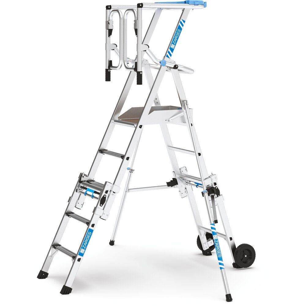 ZARGES Aluminijumske Merdevine sa Platformom ZAP Masterflex Plus S 5 Stepenika 331081W