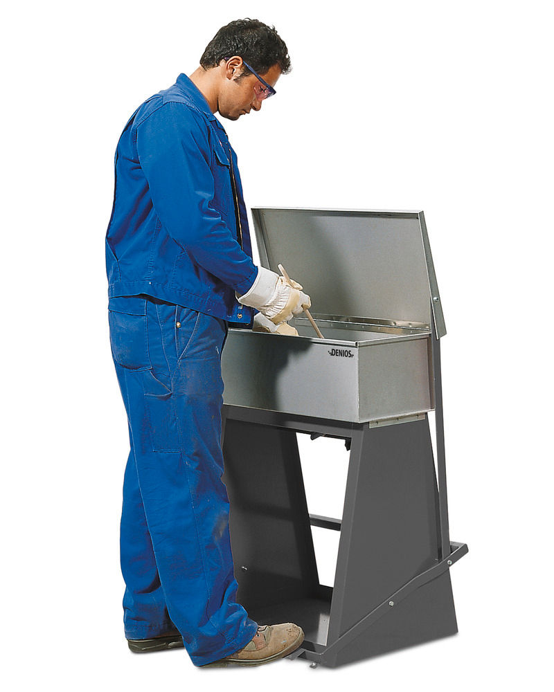 DENIOS Uređaj za čišćenje delova sa potapajućim rezervoarom 45 l 680 x 650 x 930 mm 326207W