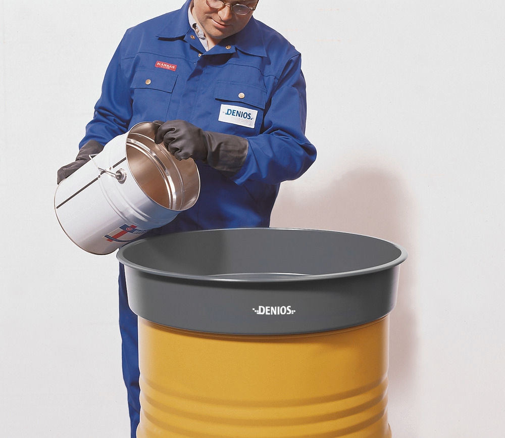 Čelični Levak za Burad od 30 L sa 2" Navojem Sivi DENIOS 326141W