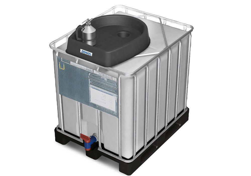 IBC Levak od Plastike (PE) 30 L Okrugla Verzija sa Odvodom Ø 100 mm DENIOS 326156W