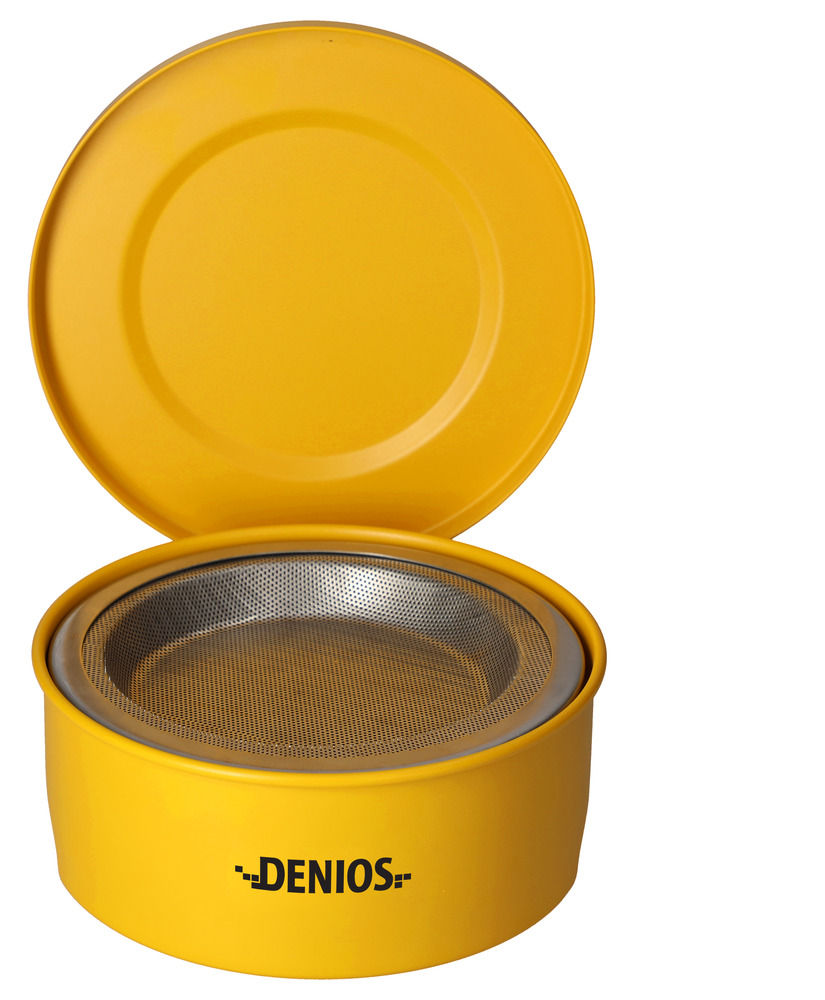 Čistač sitnih delova DENIOS od čelika lakiran sa potapajućim sitom 2 l 255 x 264 x 102 mm 326216W