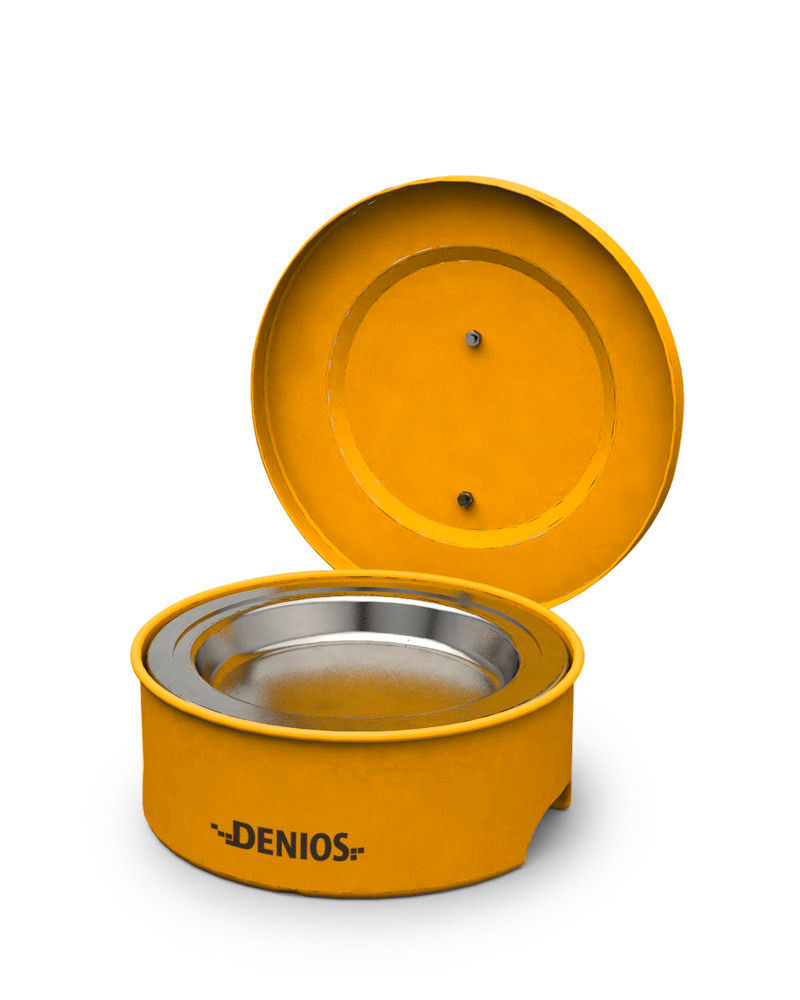 Čistač sitnih delova DENIOS od čelika lakiran sa potapajućim sitom 2 l 255 x 264 x 102 mm 326216W