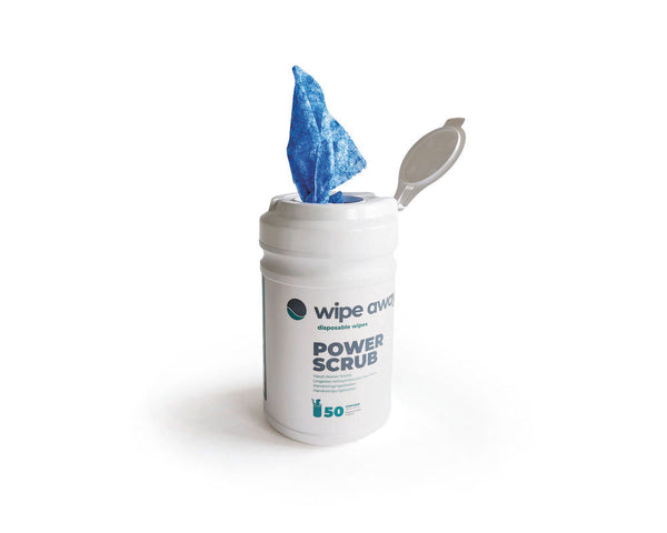 DENIOS Power Scrubs vlažne maramice za čišćenje 1 paleta 90 pakovanja po 6 dozatora sa po 50 maramica